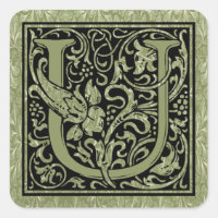Letter U First Letter Monogram
