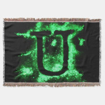 Letter U Green Hauptstadt Alphabet
