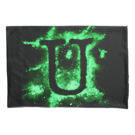 Letter U Green Hauptstadt Alphabet Kissenbezug