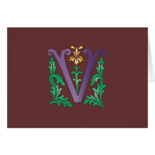 Letter V Monogramm