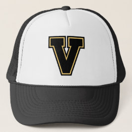 Letter "V" Monogramm Trucker Hat Truckerkappe