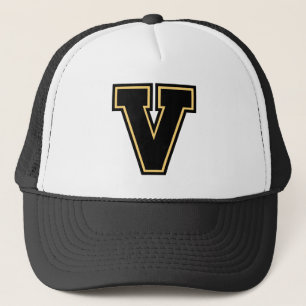Letter "V" Monogramm Trucker Hat Truckerkappe