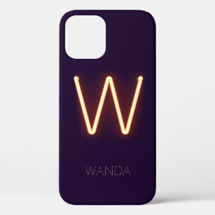 Letter W Neon Light Personalisiert Case-Mate iPhone Hülle