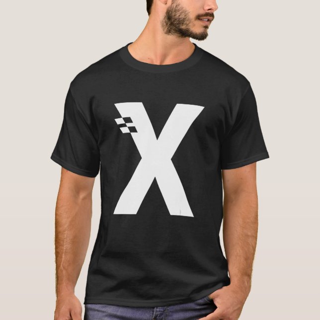 Letter X Alphabet Initial Monogram T-Shirt (Vorderseite)