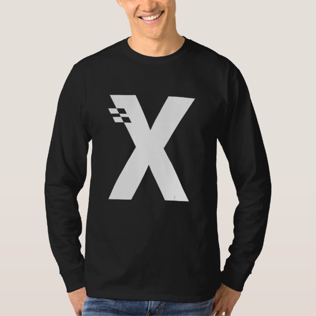 Letter X Alphabet Initial Monogram T-Shirt (Vorderseite)