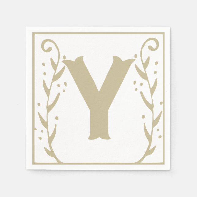 Letter Y Alphabet Block Gender Neutral Baby Dusche Serviette (Vorderseite)