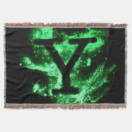Letter Y Green Hauptstadt Alphabet Decke