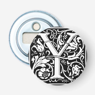 Letter Y Medieval Monogram Art Nouveau Flaschenöffner