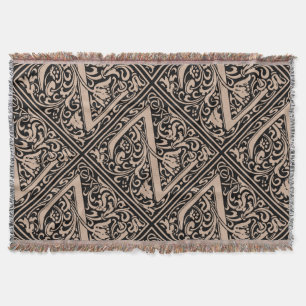 Letter Z Medieval Monogram Art Nouveau Decke