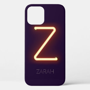 Letter Z Neonlight Personalisiert Case-Mate iPhone Hülle