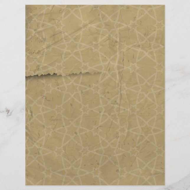 Letterhead aus Vintagen Leinenstars (Vorderseite)