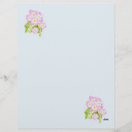 Letterhead: Blume Lantana Spanisch Briefbogen