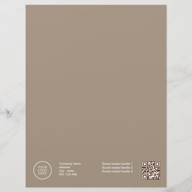 Letterhead Briefbogen (Vorderseite)