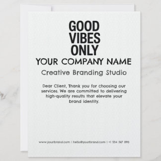 Letterhead Business Company Custom Stationery Briefbogen