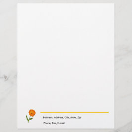 Letterhead - Calendula Briefkopf