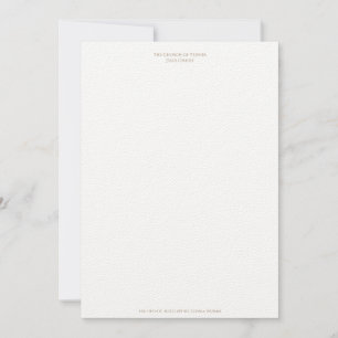 Letterhead für die Kirche von Yeshua Jesus Christu Dankeskarte