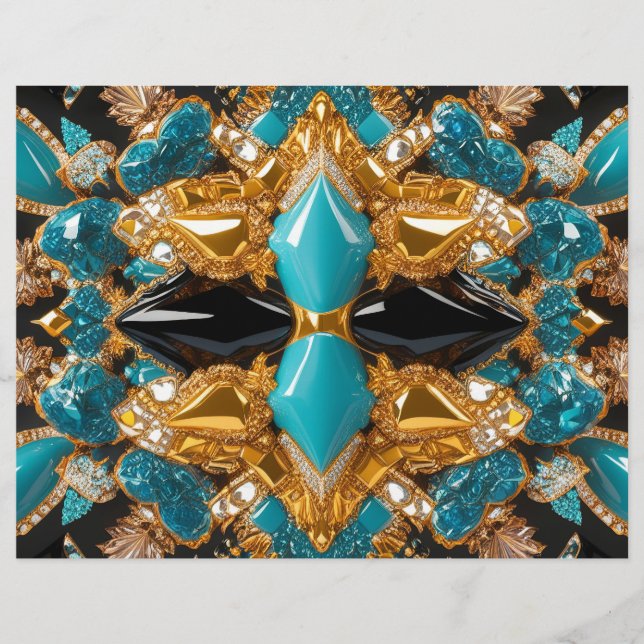 Letterhead mit Bahamas-Farbgestaltung (Vorderseite)