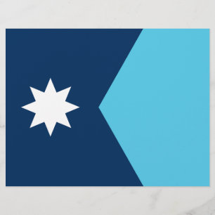Letterhead mit Flag Minnesota, USA Briefbogen