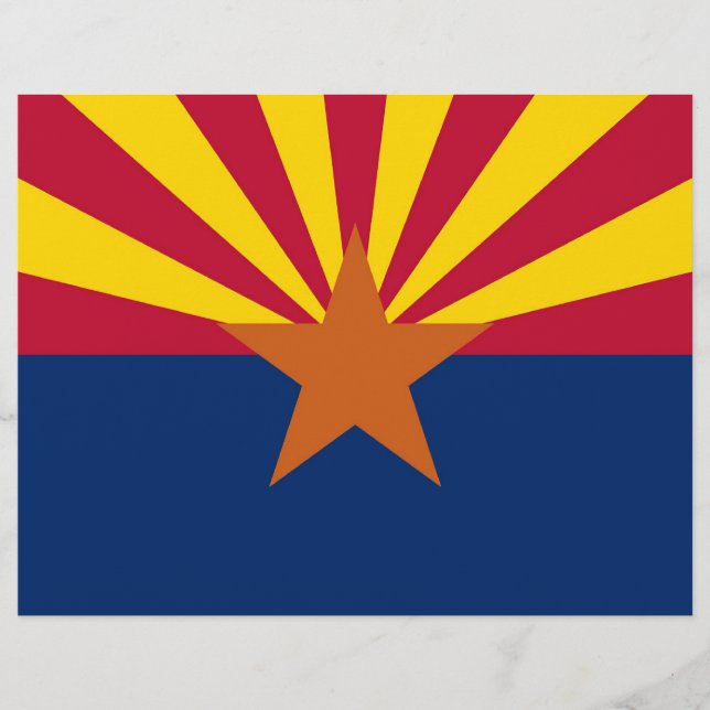 Letterhead mit Flagge von Arizona (Vorderseite)