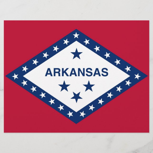 Letterhead mit Flagge von Arkansas (Vorderseite)