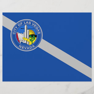 Letterhead mit Flagge von Las Vegas, Nevada, USA