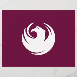 Letterhead mit Flagge von Phoenix, Arizona Briefbogen