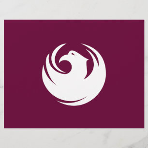 Letterhead mit Flagge von Phoenix, Arizona Briefbogen