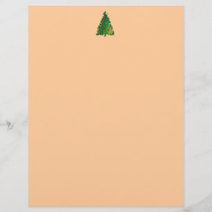 Letterhead mit Weihnachtsbaumdekoration
