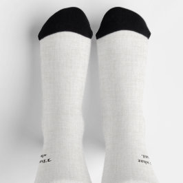 Lettering black on linen, That's What She Said Socken