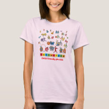 Letterland | der T - Shirt Frauen farbenreich