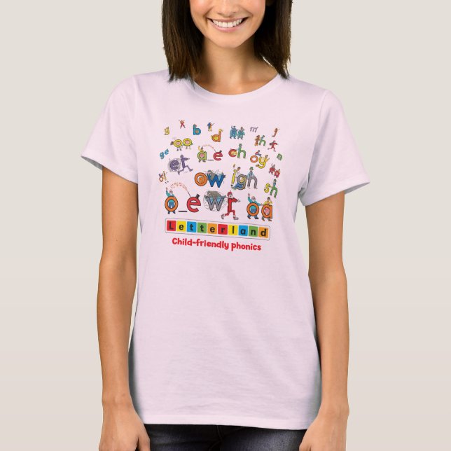 Letterland | der T - Shirt Frauen farbenreich (Vorderseite)