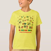 Letterland | der T - Shirt Kindes farbenreich