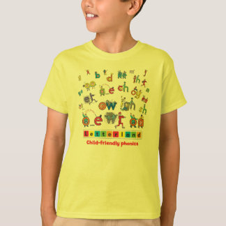 Letterland | der T - Shirt Kindes farbenreich