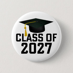 Letterman Abschlussjahrgang 2027 Button