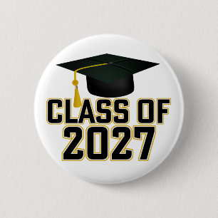Letterman Abschlussjahrgang 2027 Button
