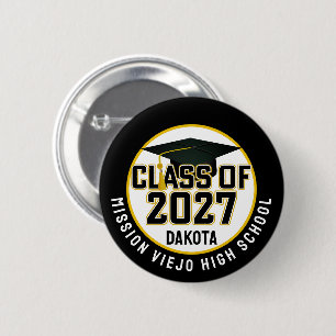 Letterman Abschlussjahrgang 2027 Diplomierung Button