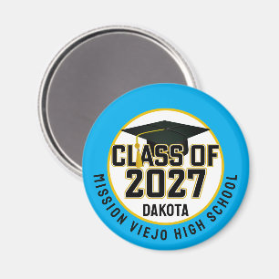 Letterman Abschlussjahrgang 2027 Diplomierung Magnet