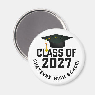 Letterman Abschlussjahrgang 2027 Magnet