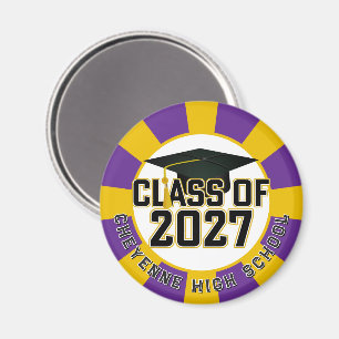 Letterman Abschlussklasse 2027 Abitur Magnet
