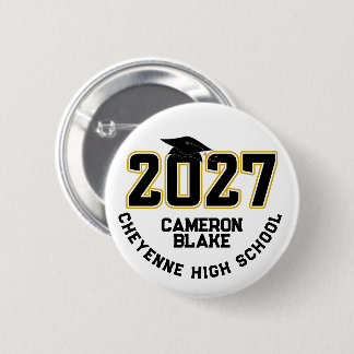 Letterman Abschlussklasse 2027 Diplomierung Button