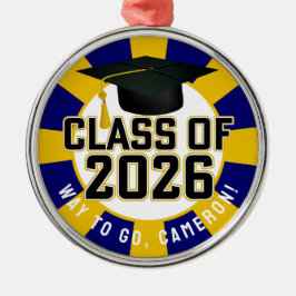 Letterman-Klasse des Abschlusses 2026 Ornament Aus Metall