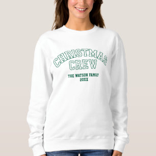 Letterman Weihnachtskollegium Familienname der Cre Sweatshirt