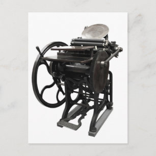 letterpress 1888 carte postale