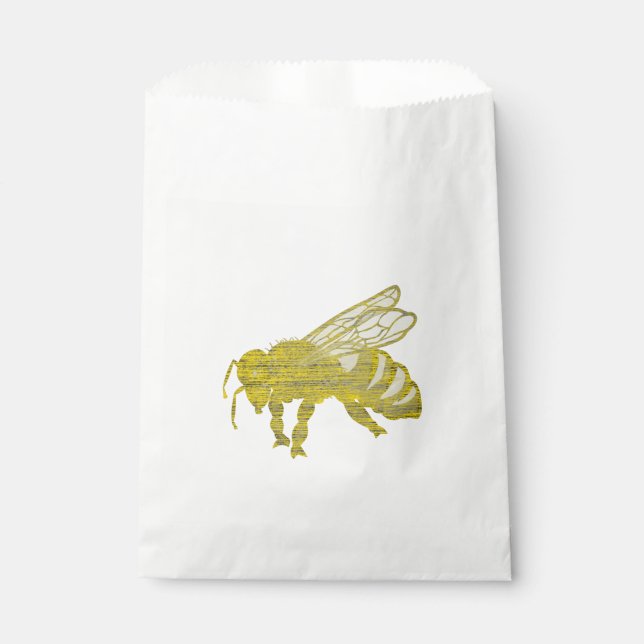 Letterpress Bee Geschenktütchen (Vorderseite)