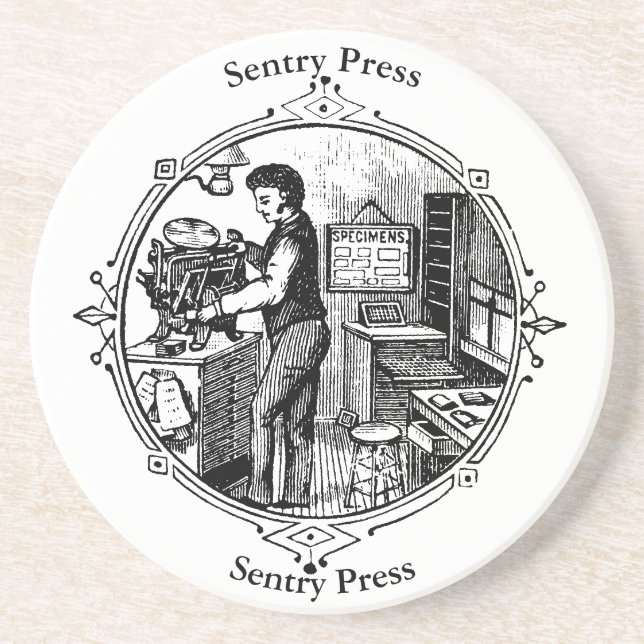 Letterpress Kelsey Untersetzer (Vorne)