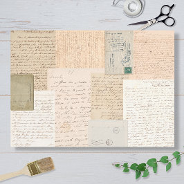 Letters And Postcards Seidenpapier