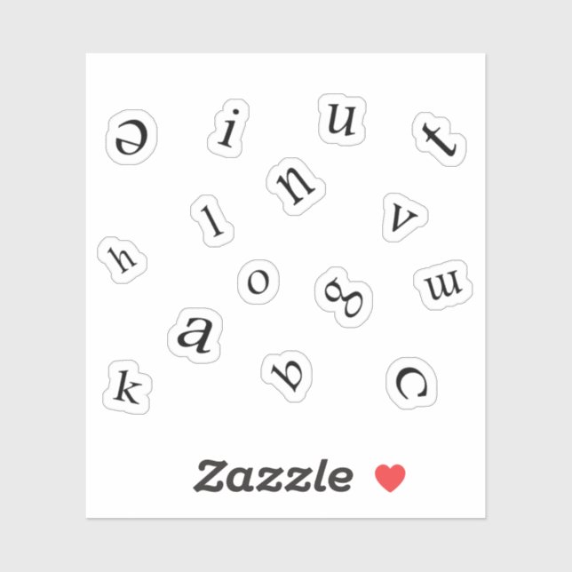Letters Aufkleber (Blatt)