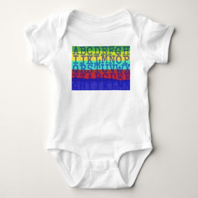 LEtters Baby Bodysuit Strampler (Vorderseite)