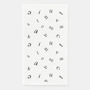 Letters Serviette