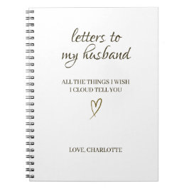 Letters to My Husband – Personalized Letter Notizblock